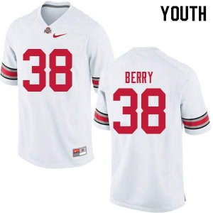 NCAA Ohio State Buckeyes Youth #38 Rashod Berry White Nike Football College Jersey WDY6645VJ